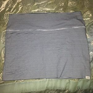 Billabong striped tight mini skirt